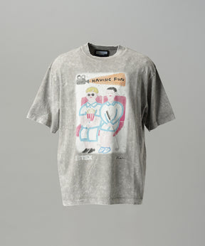 [预购] [TEZUKA CHARACTERS for MAISON SPECIAL] - UNICO - Prime-Over 褪色圆领图案 T 恤