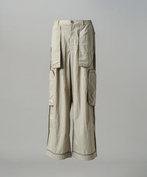 【26SS PRE-ORDER】Lyocell Nylon Washer Prime-Wide Inside-out Slacks