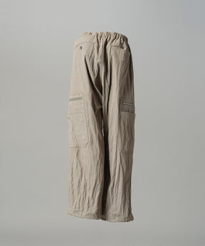 [26AW PRE-ORDER] Banana Curve Silhouette Prime-Wide Cargo Trousers