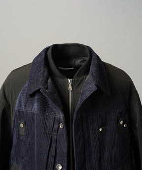 【26AW PRE-ORDER】コーデュロイドッキングプライムオーバーレイヤリングトラッカージャケット