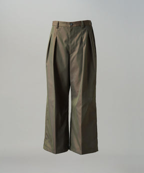 【26AW PRE-ORDER】120/2/2 Suvin Cotton Gabardine Prime-Wide Two-Tuck Pants