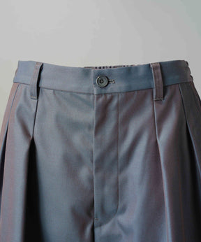 【26AW PRE-ORDER】120/2/2 Suvin Cotton Gabardine Prime-Wide Two-Tuck Pants