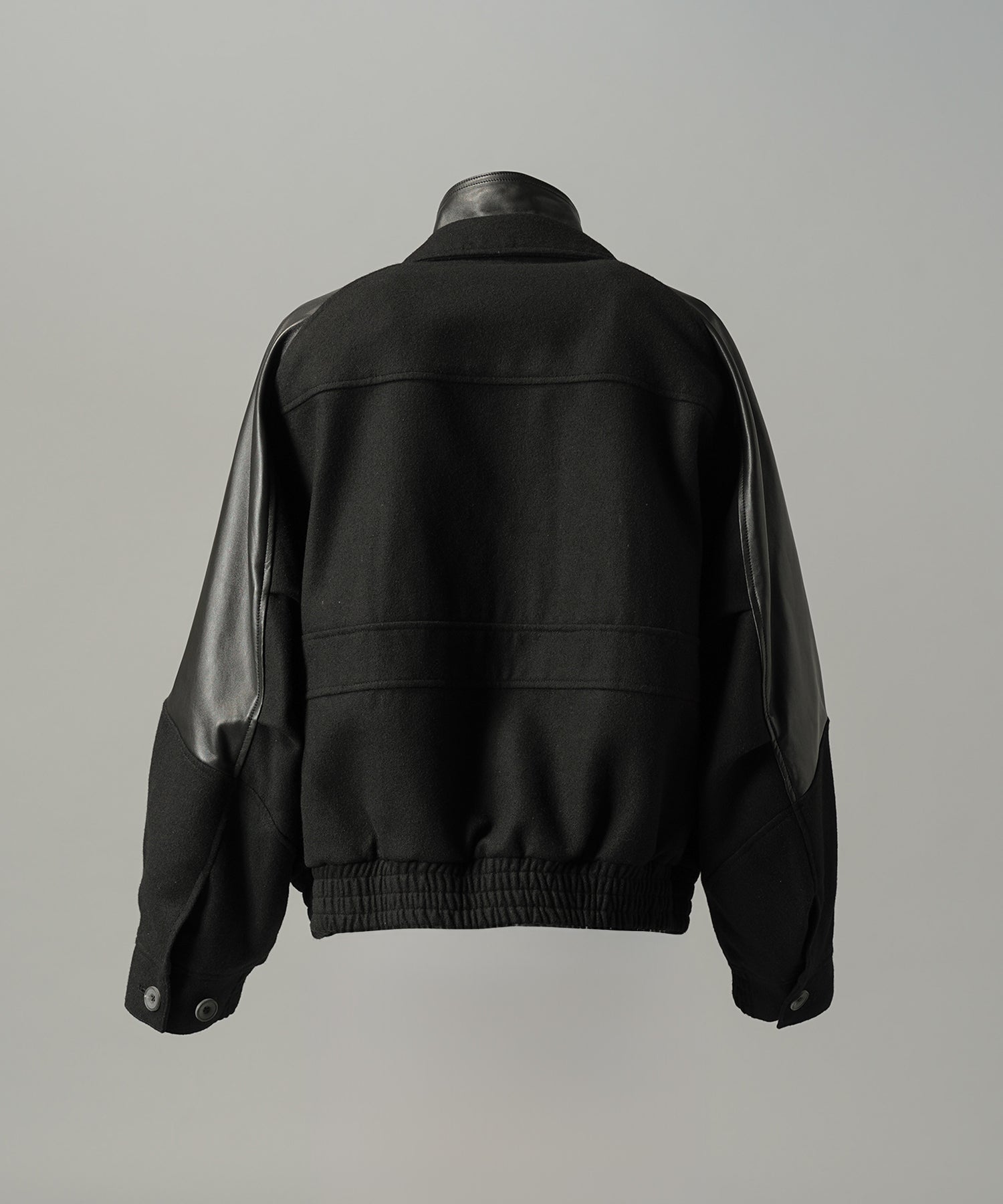 【26AW PRE-ORDER】シープレザーメルトンコンビプライムオーバーレイヤリングダブルブルゾン