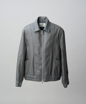 4 Colors Chambray Washable Wool Prime-Over Blouson