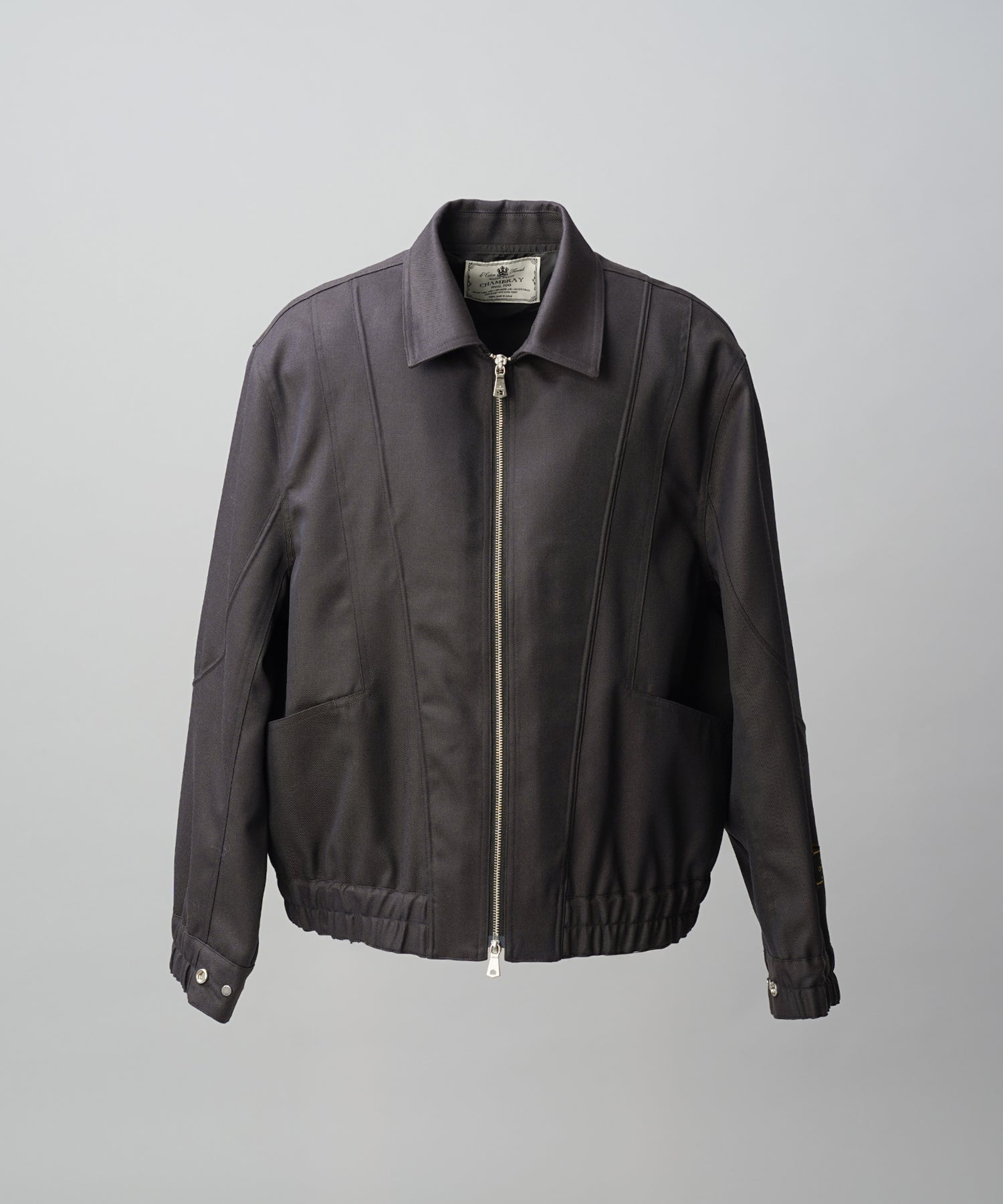 4 Colors Chambray Washable Wool Prime-Over Blouson