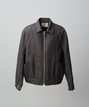 4 Colors Chambray Washable Wool Prime-Over Blouson