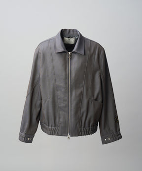 4 Colors Chambray Washable Wool Prime-Over Blouson