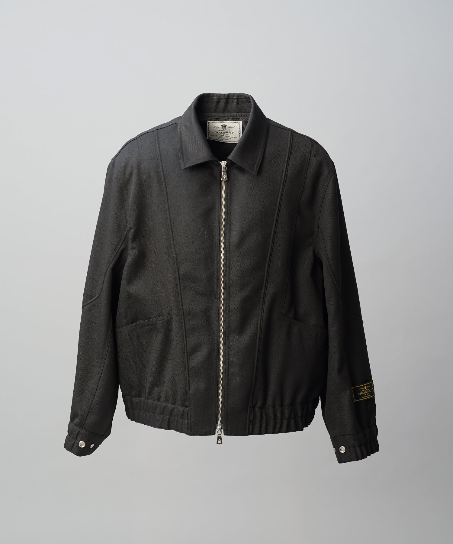 4 Colors Chambray Washable Wool Prime-Over Blouson