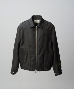 4 Colors Chambray Washable Wool Prime-Over Blouson