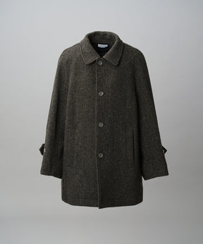【26AW PRE-ORDER】【イタリアンデッドストックファブリック】プライムオーバーラグランスリーブハーフコート