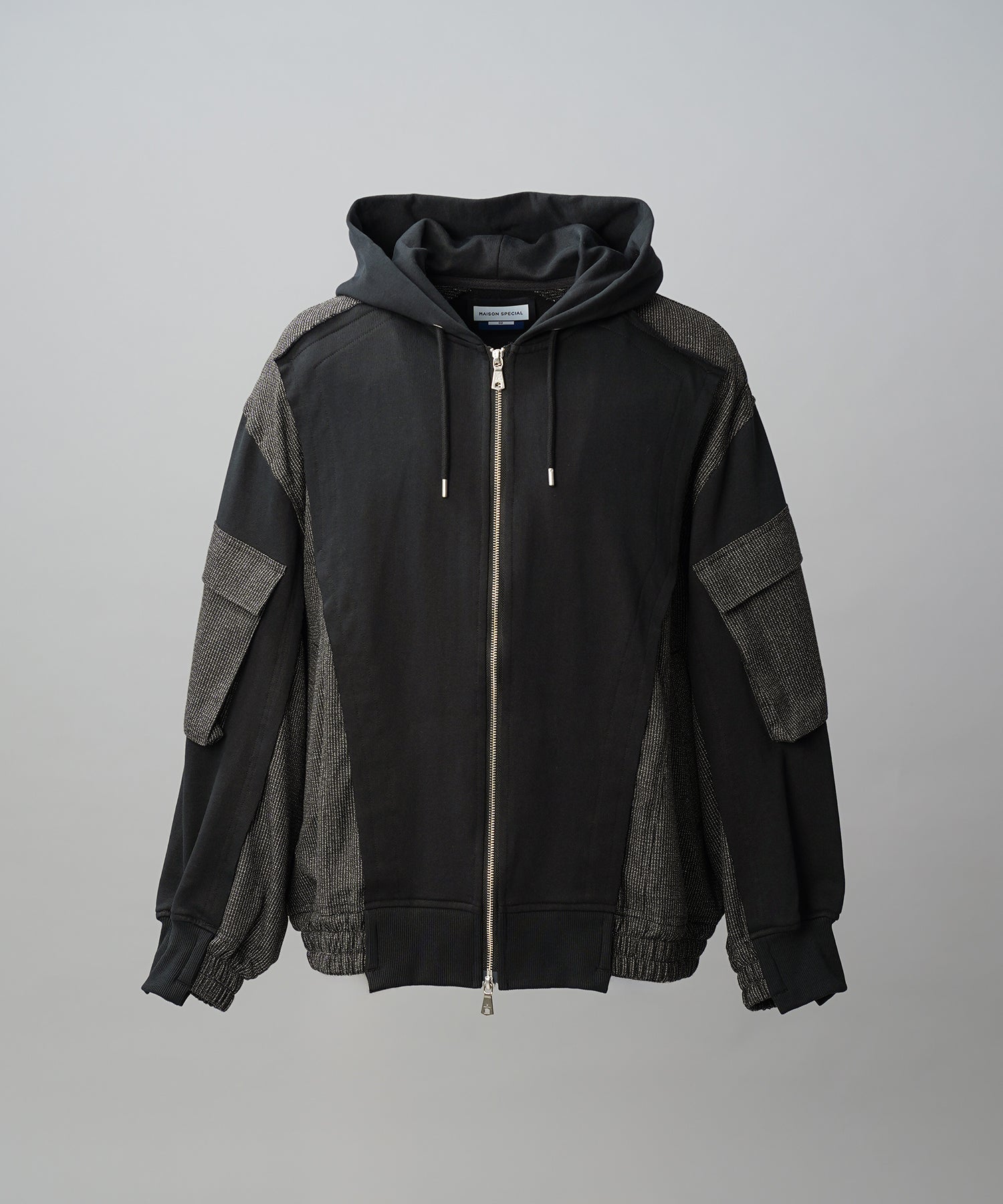 【26AW PRE-ORDER】異素材ドッキングプライムオーバージップパーカー