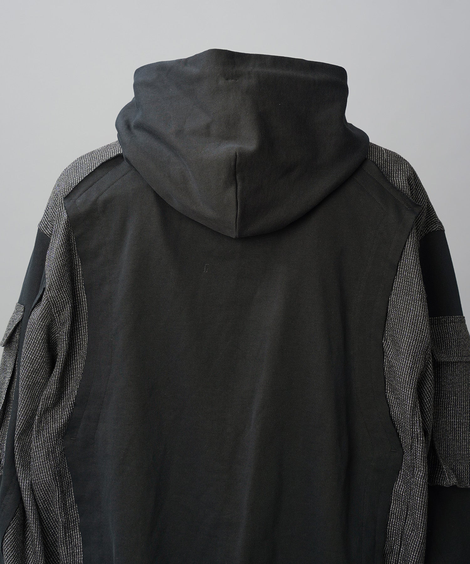 【26AW PRE-ORDER】異素材ドッキングプライムオーバージップパーカー