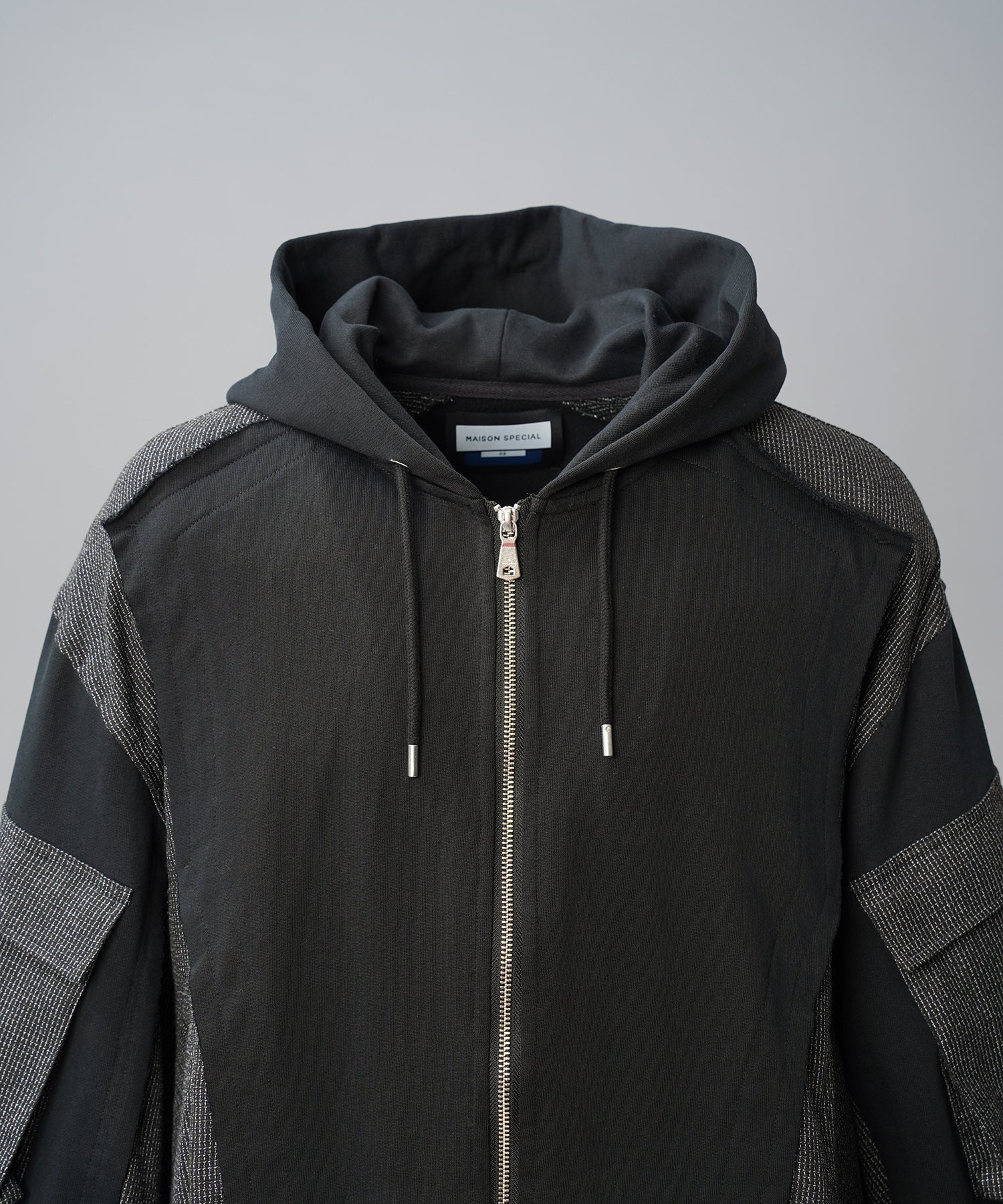 【26AW PRE-ORDER】異素材ドッキングプライムオーバージップパーカー