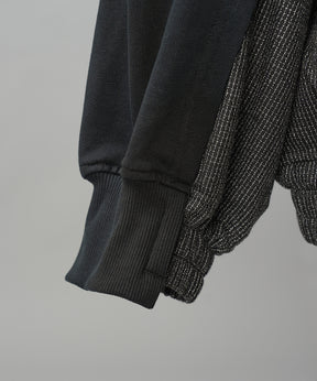 【26AW PRE-ORDER】異素材ドッキングプライムオーバージップパーカー