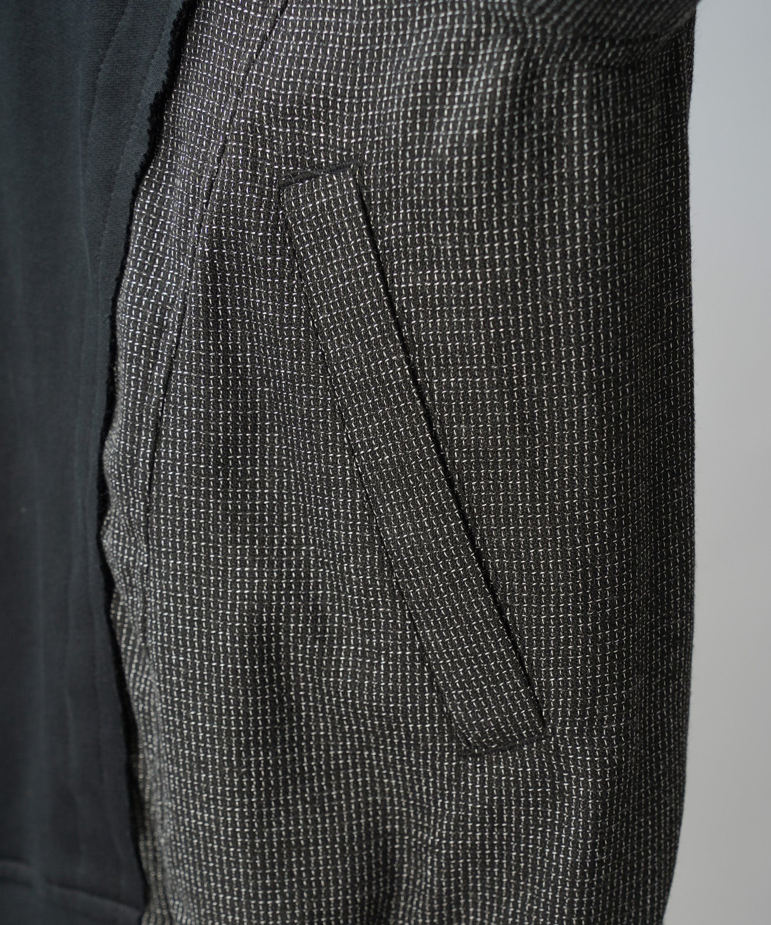 【26AW PRE-ORDER】異素材ドッキングプライムオーバージップパーカー