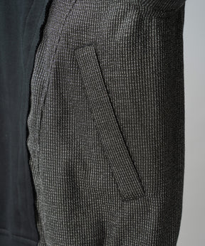 【26AW PRE-ORDER】異素材ドッキングプライムオーバージップパーカー