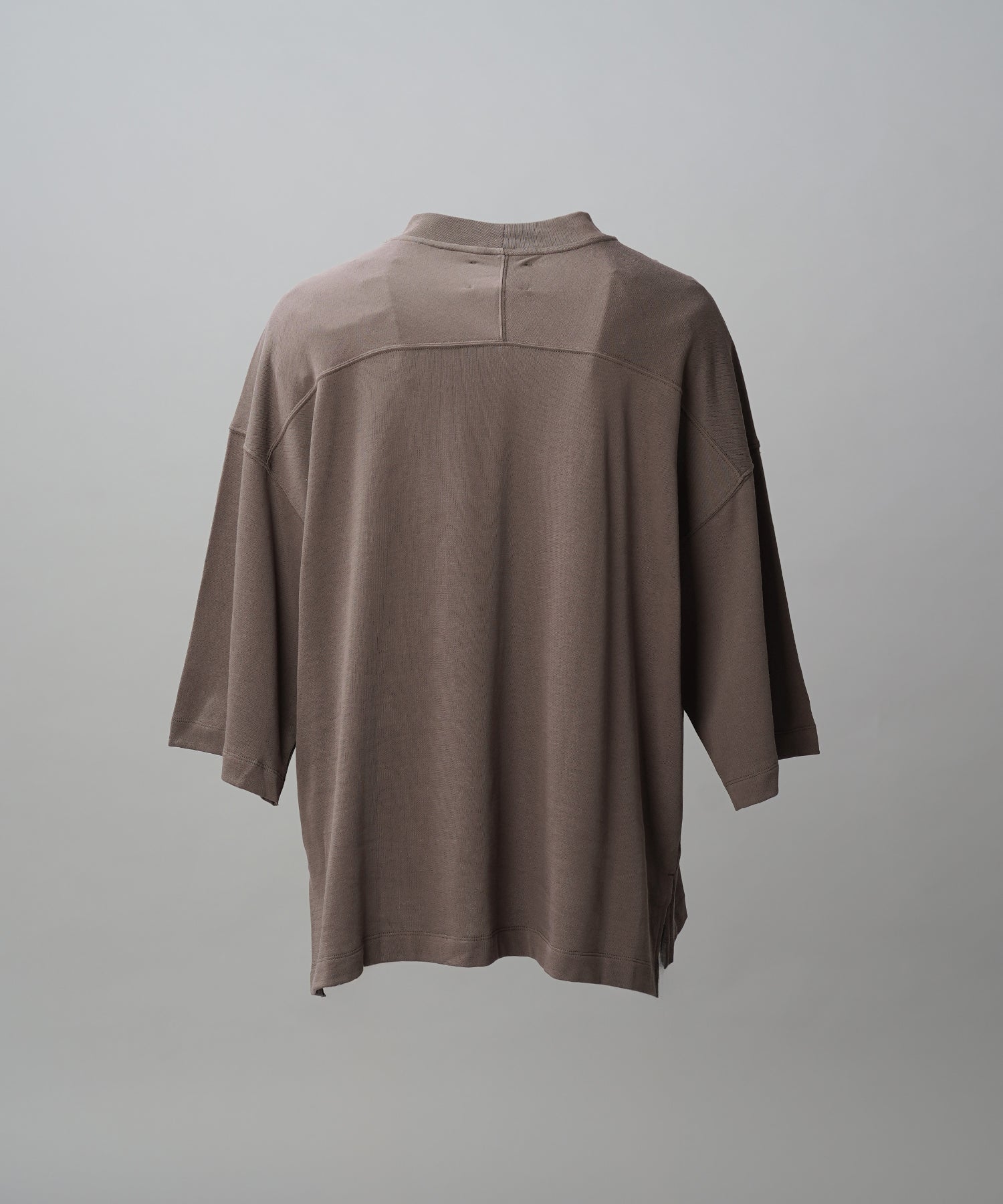 【26SS PRE-ORDER】Birdseye Jersey Mesh Prime-Over Henry Neck Short-sleeved T-shirt