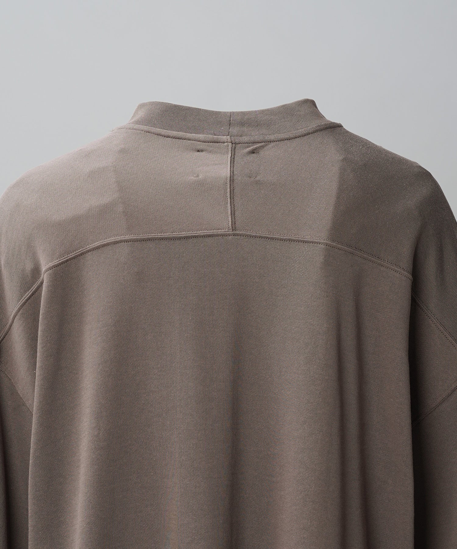 【26SS PRE-ORDER】Birdseye Jersey Mesh Prime-Over Henry Neck Short-sleeved T-shirt