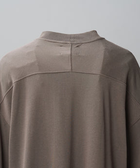 【26SS PRE-ORDER】Birdseye Jersey Mesh Prime-Over Henry Neck Short-sleeved T-shirt