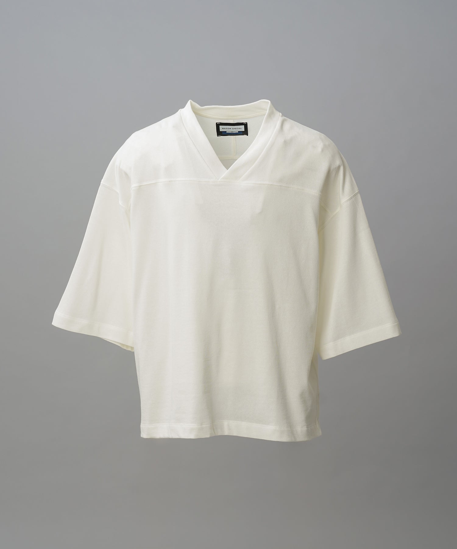 【26SS PRE-ORDER】Birdseye Jersey Mesh Prime-Over Henry Neck Short-sleeved T-shirt