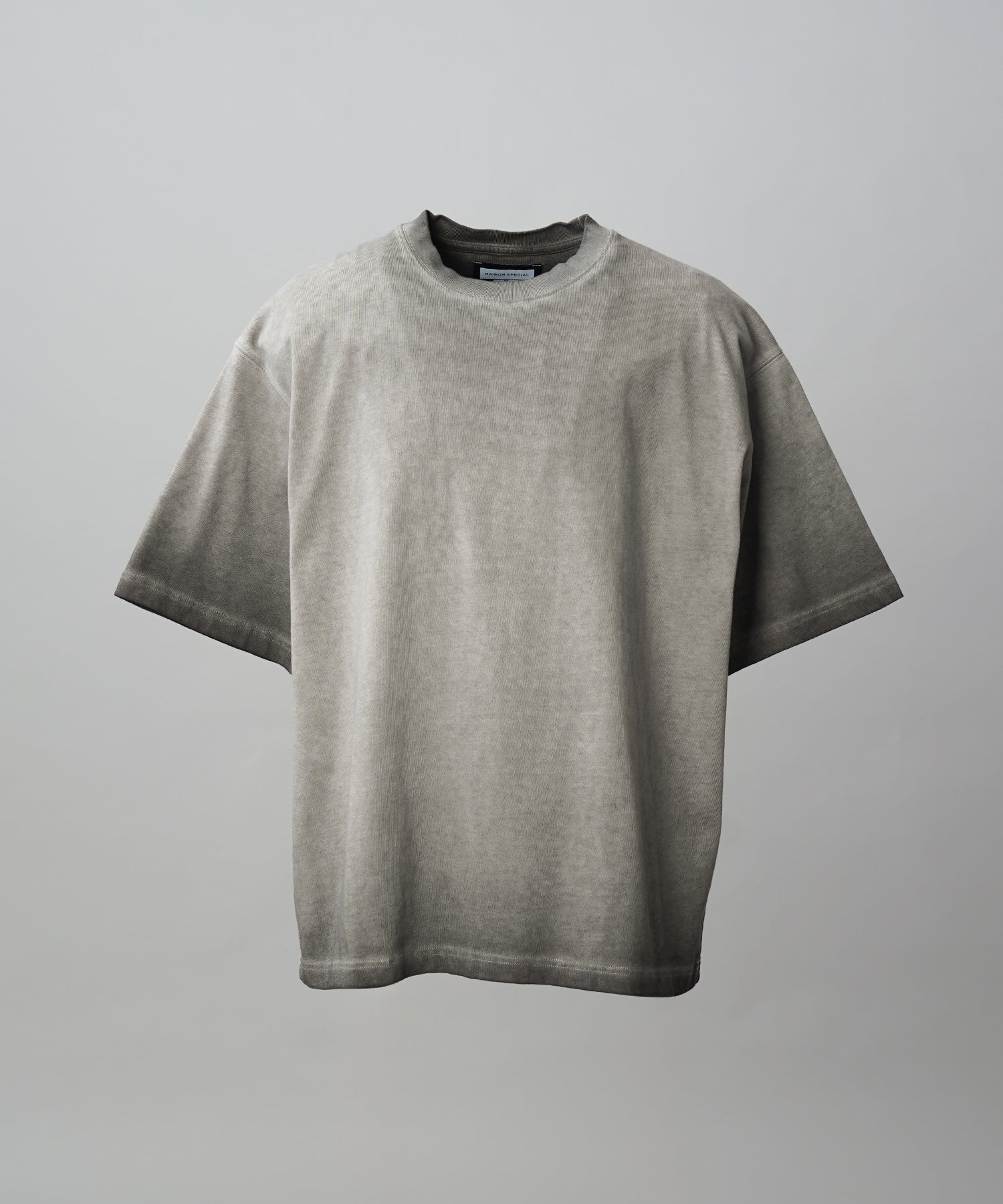 Cold-Dye Prime-Over Crew Neck Short Sleeve T-Shirt
