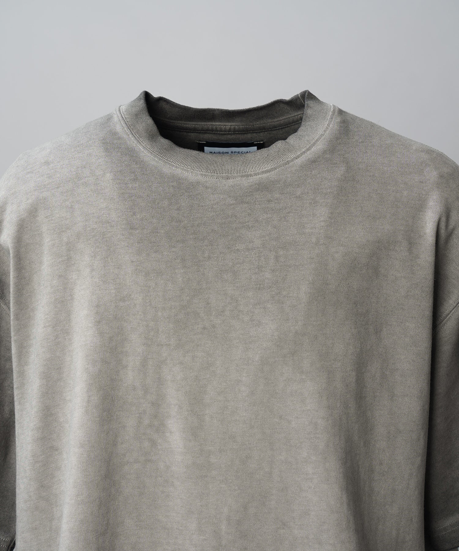 Cold-Dye Prime-Over Crew Neck Short Sleeve T-Shirt
