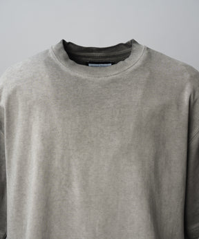 Cold-Dye Prime-Over Crew Neck Short Sleeve T-Shirt