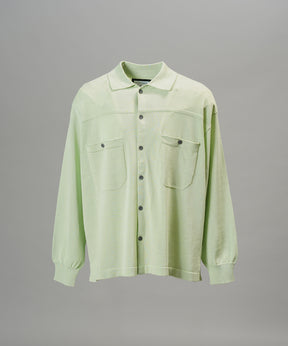 [26SS PRE-ORDER] Airy Striped Gabardine Prime-Over Short-sleeved Shirt