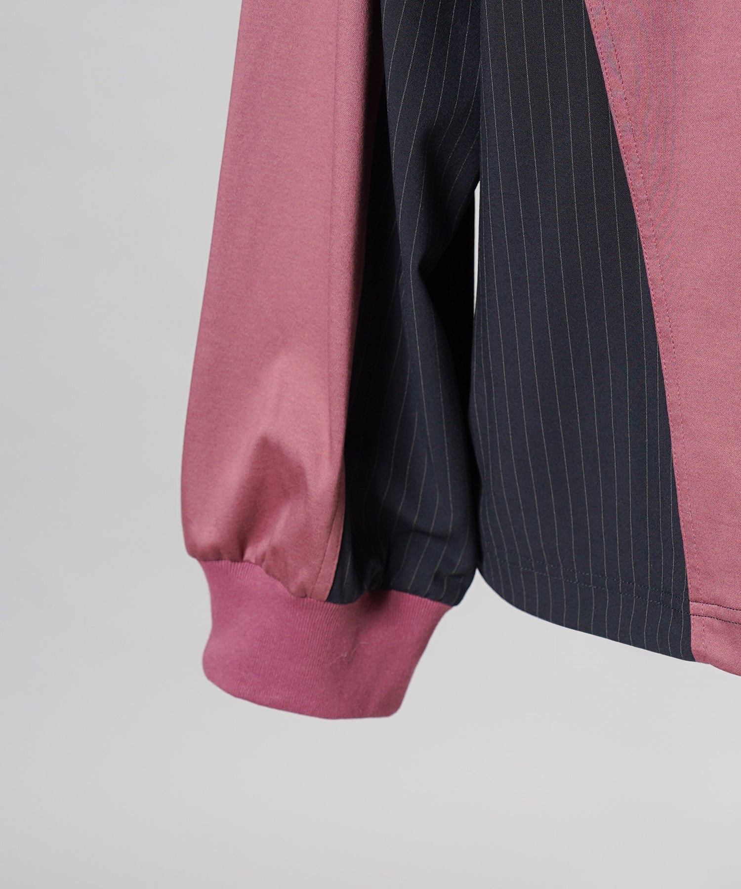 【26aw PRE-ORDER】纯棉巴尔法蕾丝超领亨利领长袖针织T恤