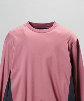【26aw PRE-ORDER】纯棉巴尔法蕾丝超领亨利领长袖针织T恤