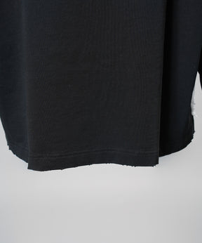 [26AW PRE-ORDER] Cotton Balfa Lace Prime Over Henley Neck Long Sleeve Knit T-shirt