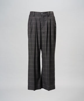 [26AW PRE-ORDER] Butcher fabric prime wide one tuck slacks