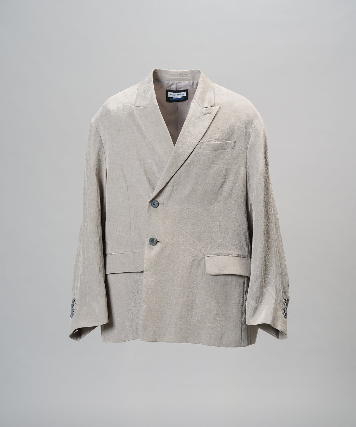 【26AW PRE-ORDER】ドレープフィブリルプライムオーバー2Bセミダブルテーラードジャケット