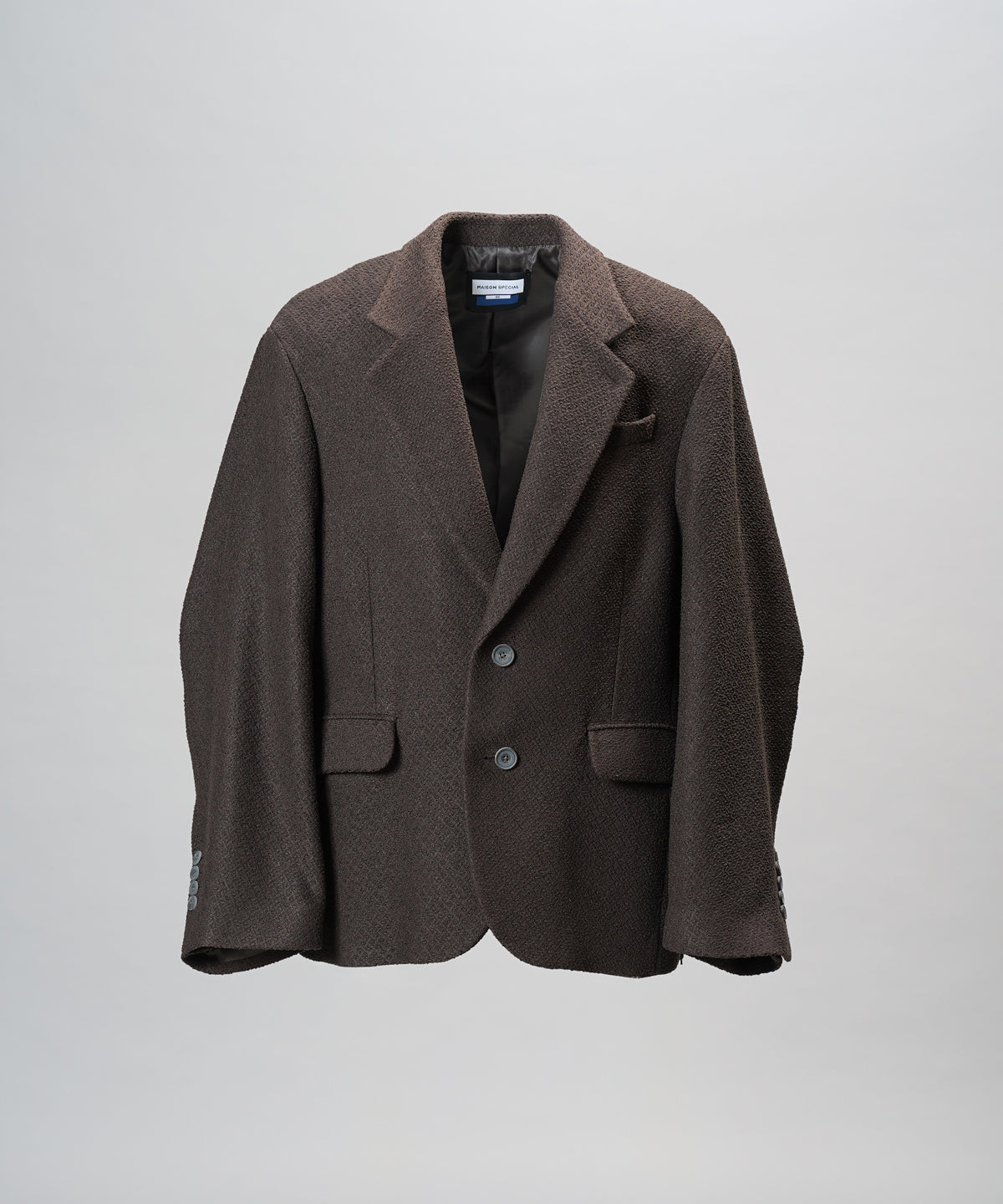 【26AW PRE-ORDER】부처 패브릭 프라임 오버사이드 지퍼 싱글 재킷