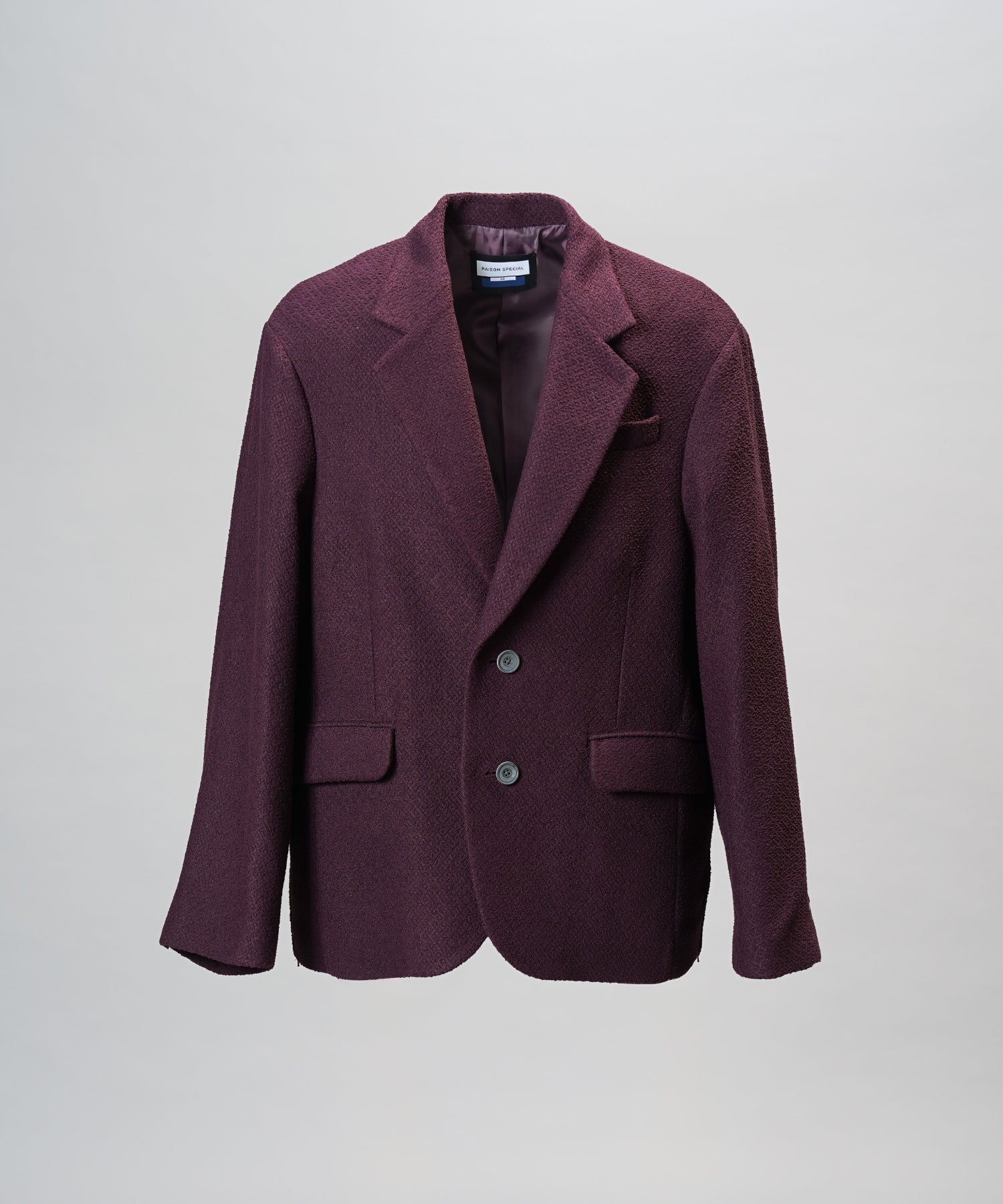 【26aw PRE-ORDER】布艺面料面料翻盖拉链单夹克