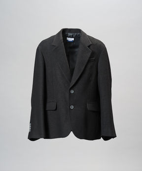 【26aw PRE-ORDER】布艺面料面料翻盖拉链单夹克