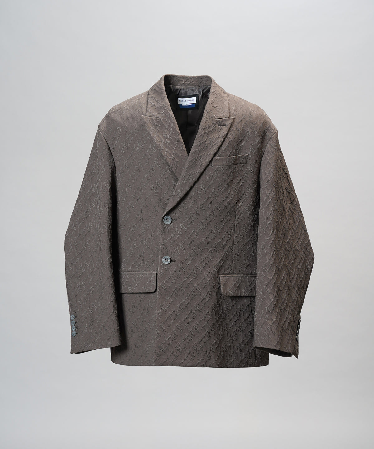 【26AW PRE-ORDER】부처 패브릭 프라임 오버사이드 지퍼 싱글 재킷