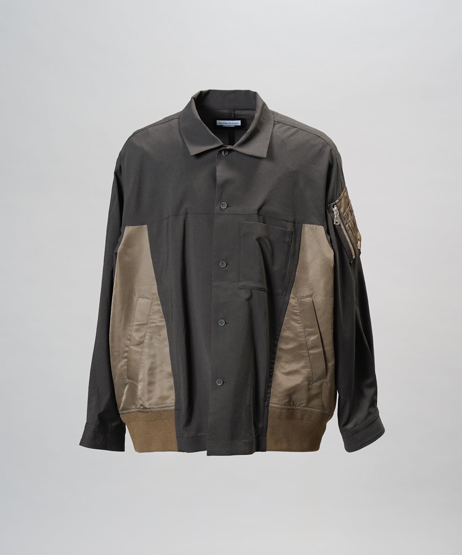 【26AW PRE-ORDER】MA-1ドッキングプライムオーバーロングスリーブシャツ