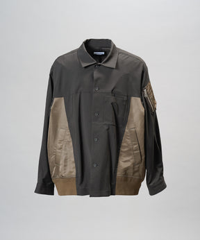 【26AW PRE-ORDER】MA-1ドッキングプライムオーバーロングスリーブシャツ