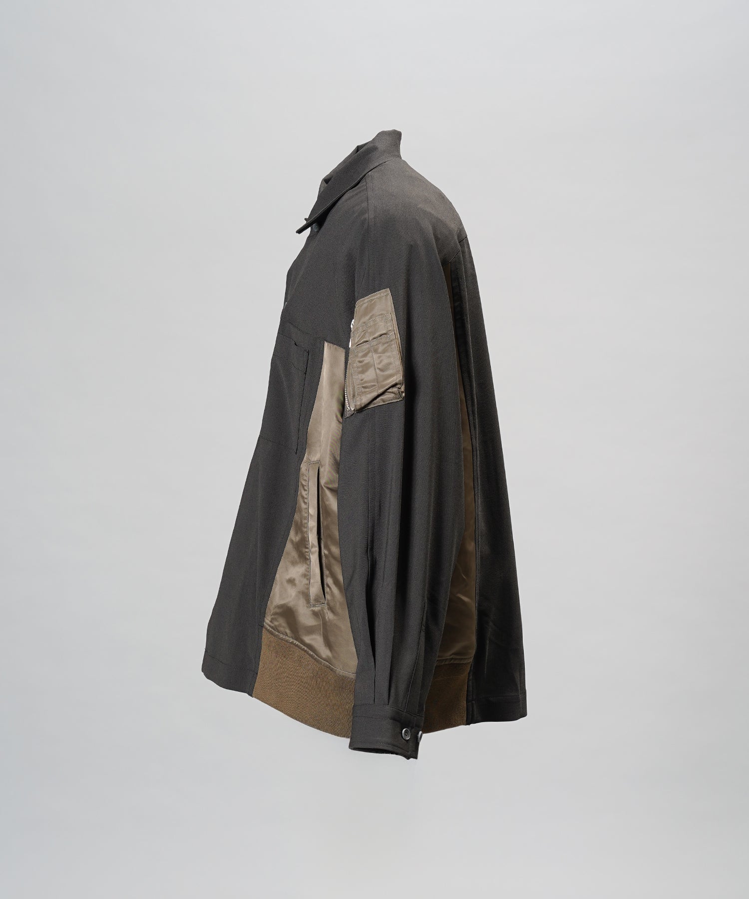 【26AW PRE-ORDER】MA-1ドッキングプライムオーバーロングスリーブシャツ