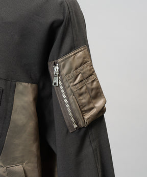 【26AW PRE-ORDER】MA-1ドッキングプライムオーバーロングスリーブシャツ
