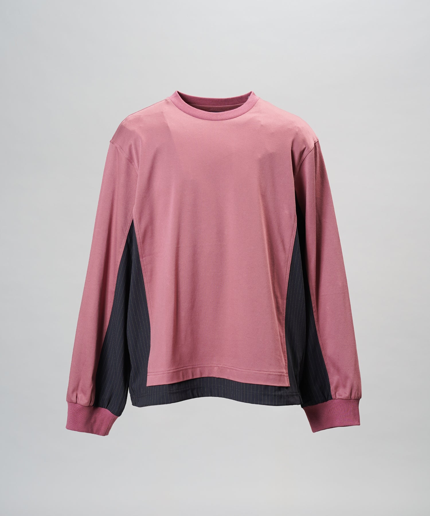 【26aw PRE-ORDER】纯棉巴尔法蕾丝超领亨利领长袖针织T恤