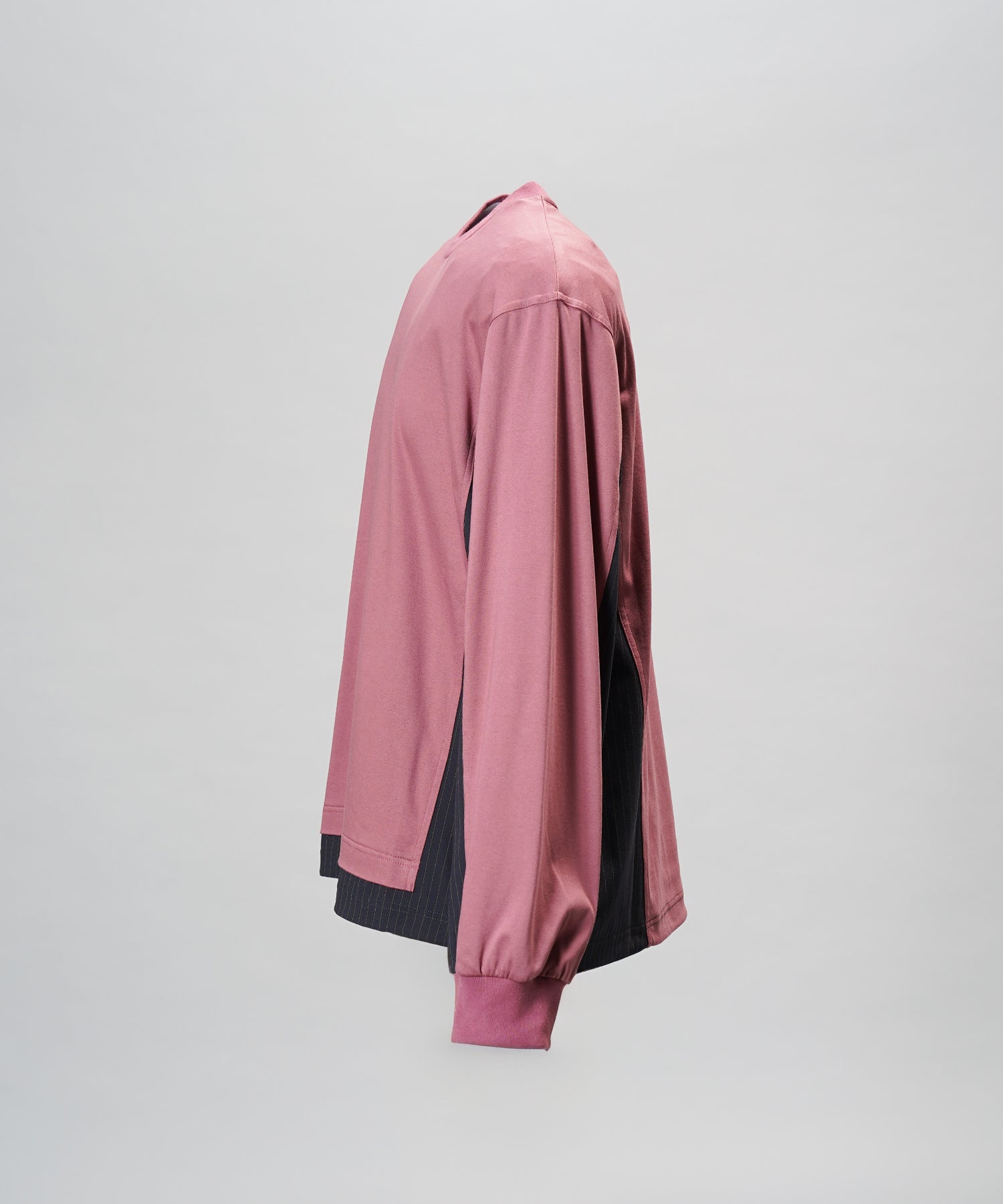 【26aw PRE-ORDER】纯棉巴尔法蕾丝超领亨利领长袖针织T恤