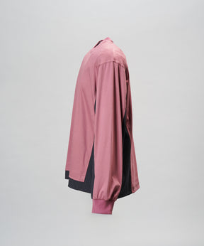 【26aw PRE-ORDER】纯棉巴尔法蕾丝超领亨利领长袖针织T恤