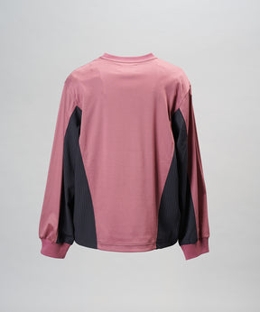 【26aw PRE-ORDER】纯棉巴尔法蕾丝超领亨利领长袖针织T恤