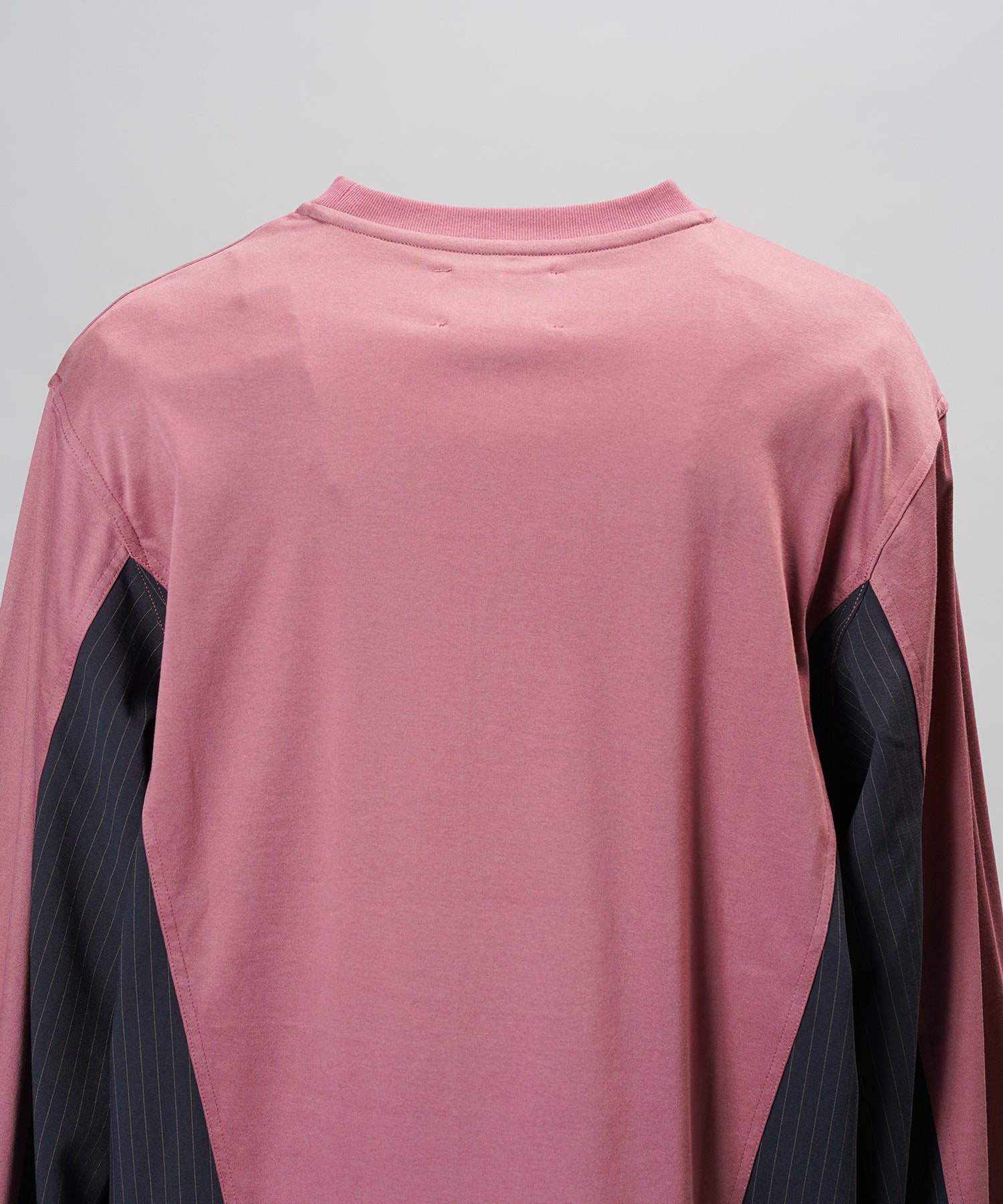 【26aw PRE-ORDER】纯棉巴尔法蕾丝超领亨利领长袖针织T恤