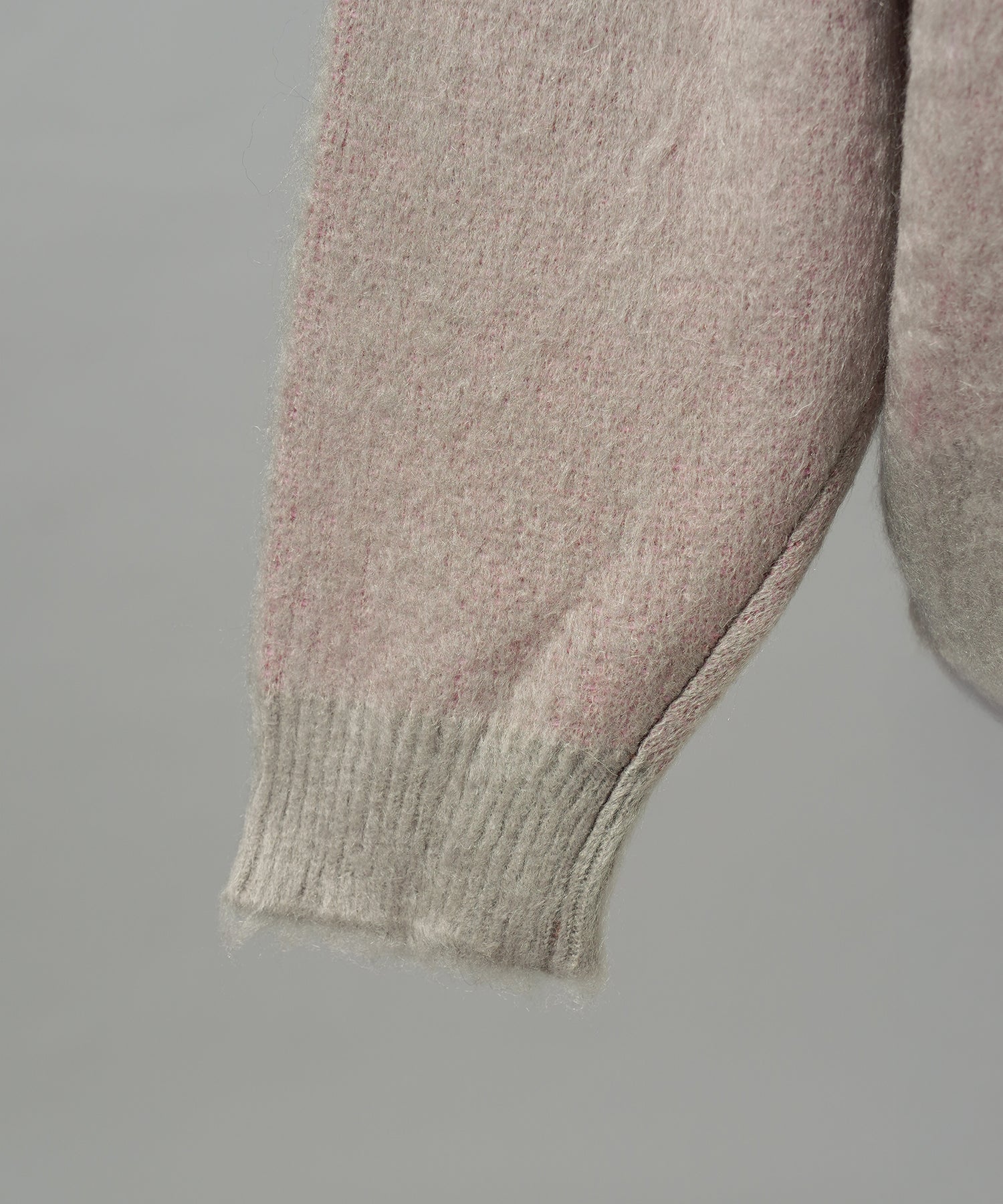 【26AW PRE-ORDER】グラデーションエアリーシャギープライムオーバーニットポロシャツ