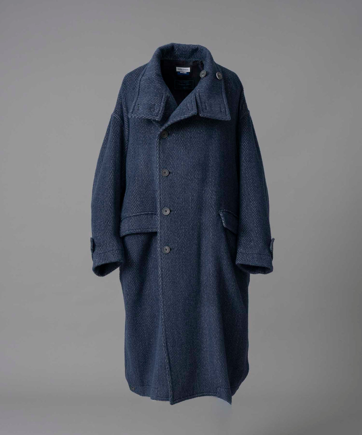 [9/27 (Fri) 12:00 Sales Start] [Italian Dead Stock Fabric] Prime-Over Stand Collar Coat