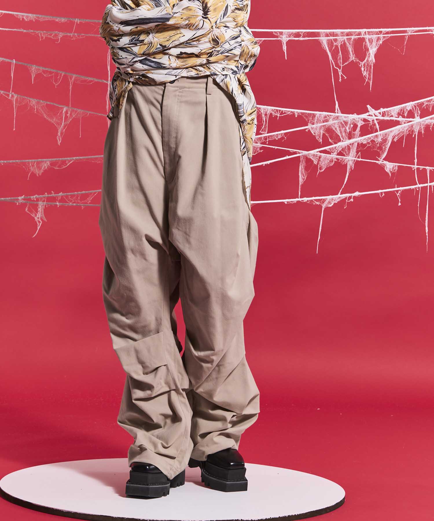 [24AW Pre-Order] Prime-Wide Random TUCKS PANTS