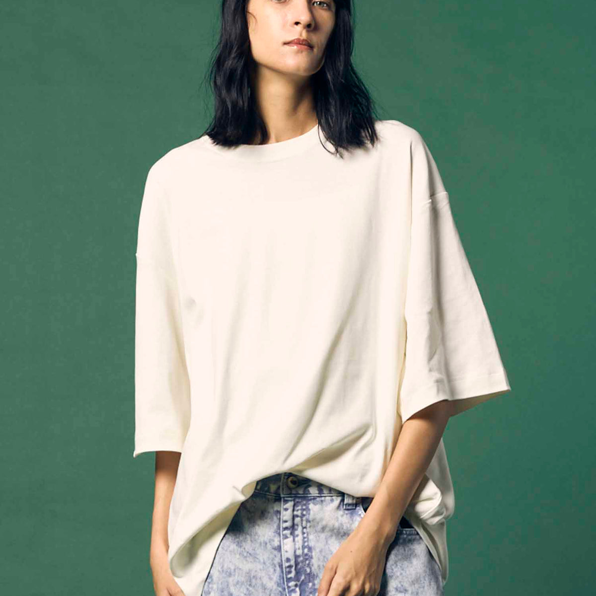 EX】Prime-Over Smooth Crew Neck T-Shirt